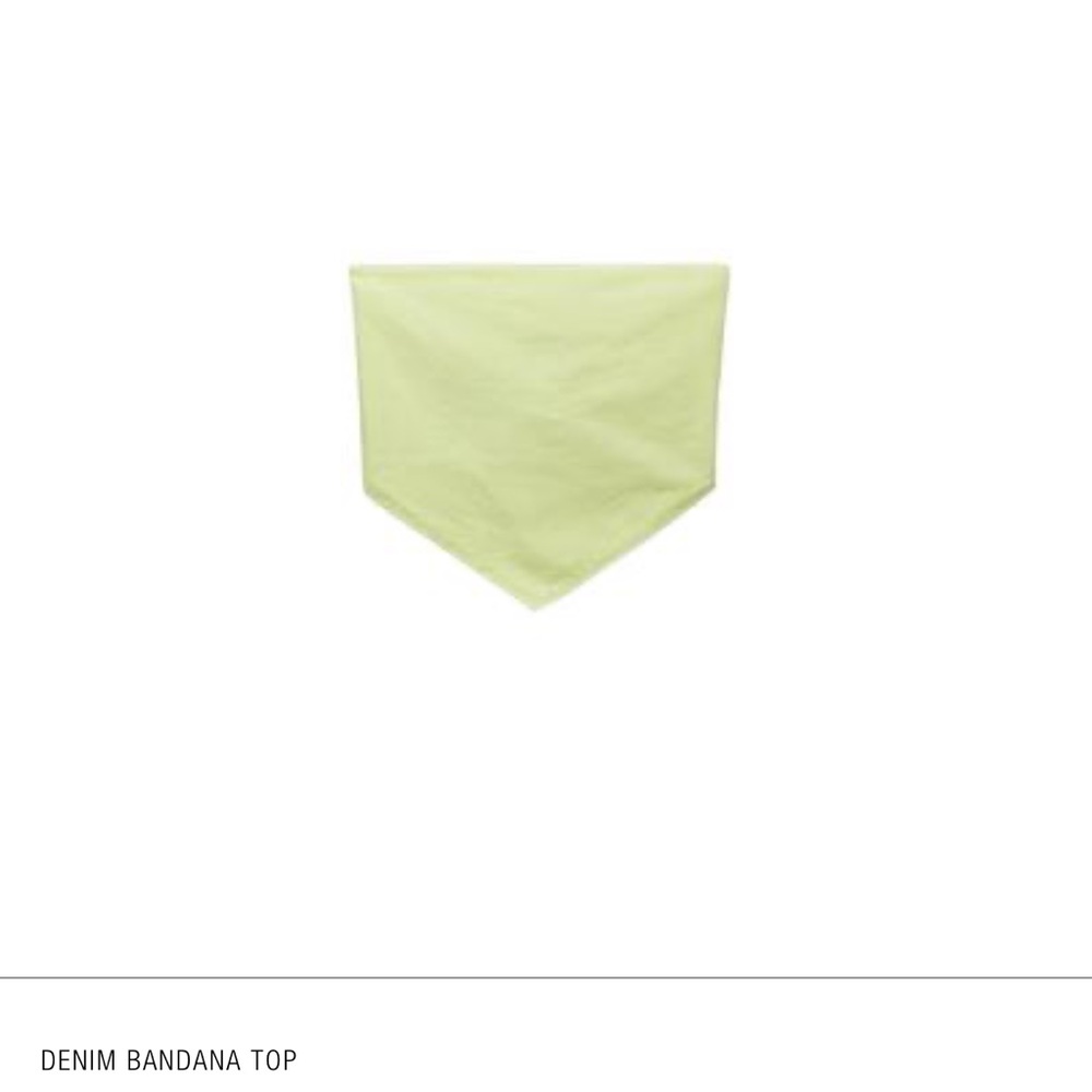 Zara Denim Bandana Top